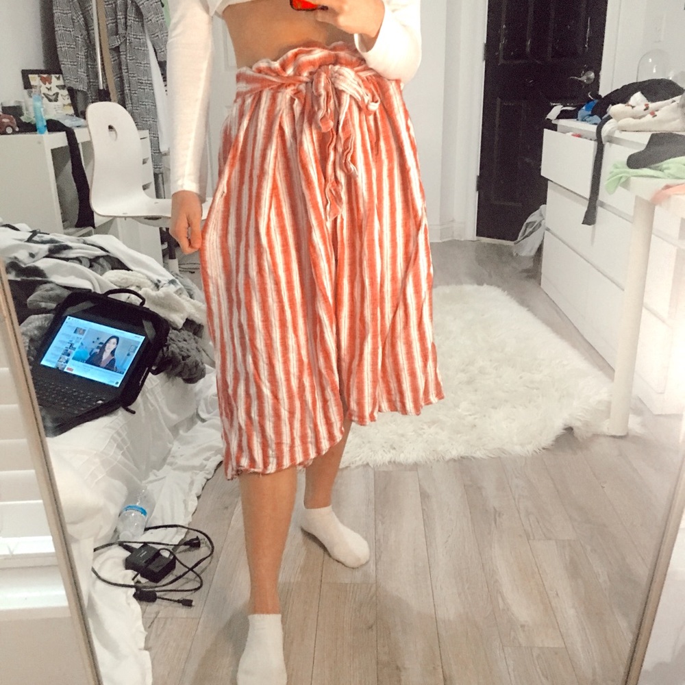 Flowy Striped Skirt